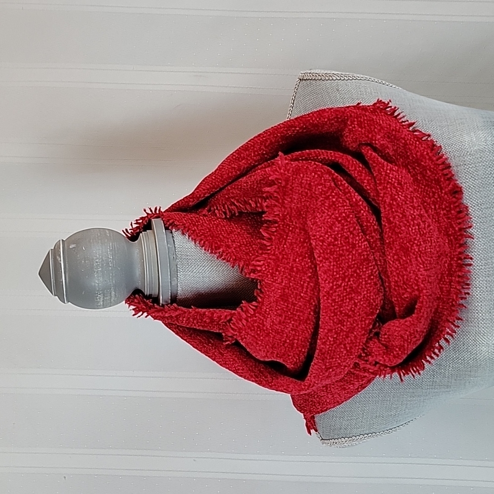 Charter Club Soft Knit Chenille Infinity Scarf Red, NWT